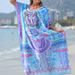 Blauwe Boho Kaftan - Layla