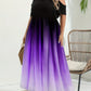 Paarse Plus Size Zomerjurk - Lexi