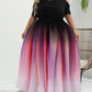 Paarse Plus Size Zomerjurk - Lexi