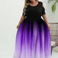 Paarse Plus Size Zomerjurk - Lexi