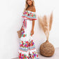 Vanna - Witte Boho Strand Maxi Jurk