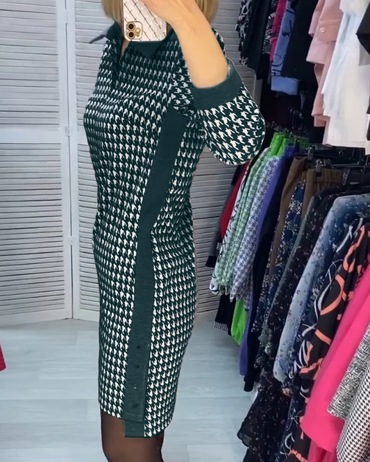 Corina - Ongedwongen Midi-jurk