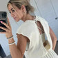 Jade - Geelgroene Casual Mouwloze Jumpsuit