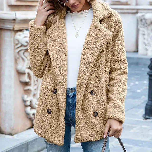 Gezellige Elegantie: Herfst-Winter Kasjmier Revers Cardigan