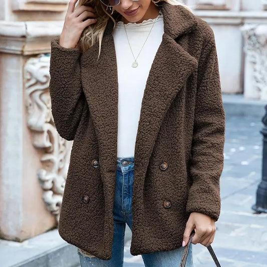 Chique Warmte: Trendy Winter Pluche Reversjas - Comfort Ontmoet Stijl