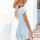 Lena - Grijze Casual Jurk met V-hals