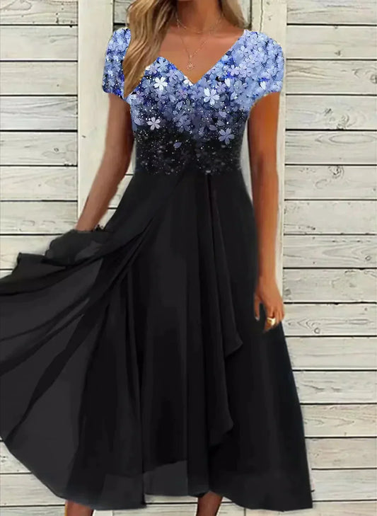 Marit - Dames Chiffon Feestjurk