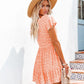 Elvira - Oranje Mini Jurk