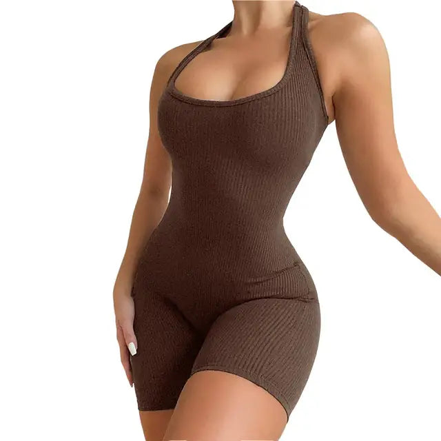 Odelia - Sexy Geribbelde Jumpsuit