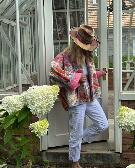 Pleunie - Geprinte Patchwork Jas