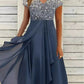 Marit - Dames Chiffon Feestjurk