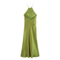 Clarinde - Halter Maxi Jurk
