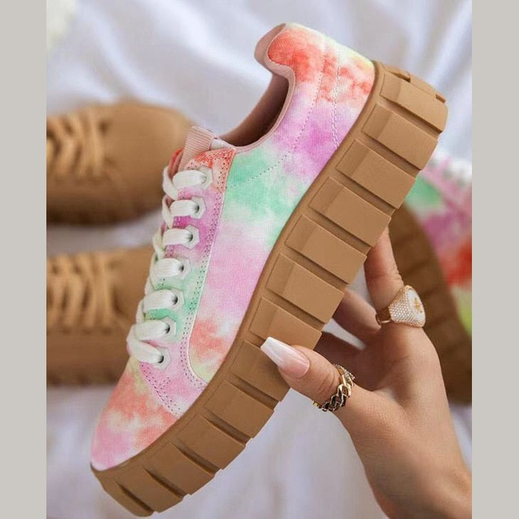 Olivia - Zwarte Trendy Dames Sneakers