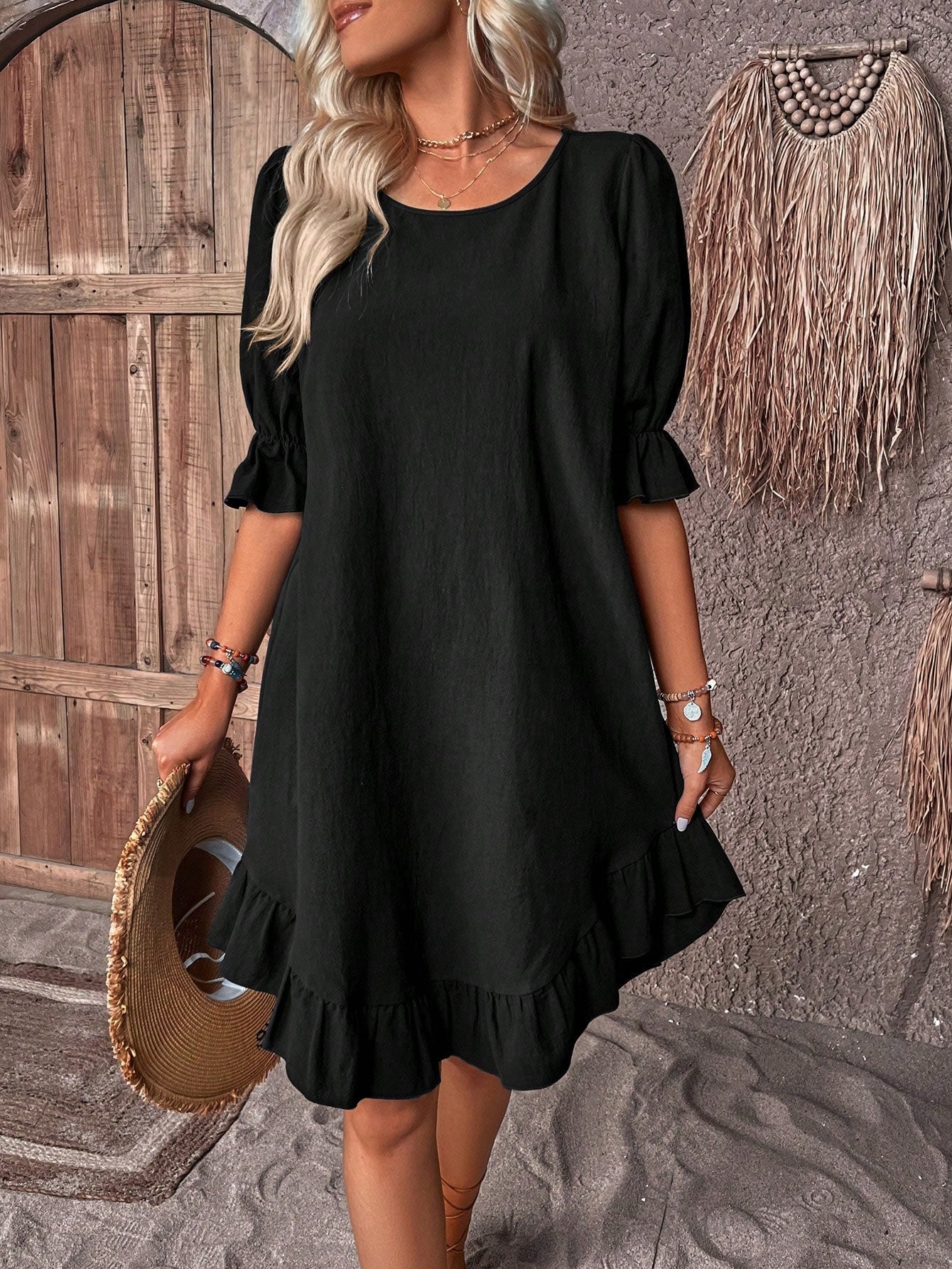 Famke - Zomerjurk Met Ruches
