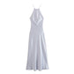 Clarinde - Halter Maxi Jurk