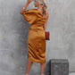Tialda - Elegante Oranje Jurk