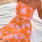Ilva - Oranje Boho Jurk