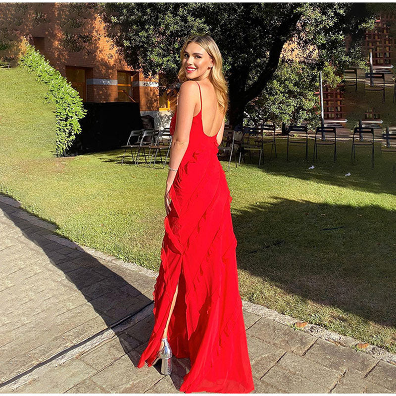 Cilya - Ruches Maxi Jurk