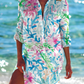 Lichtblauwe Button-down Blouse - Shaila