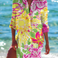 Lichtblauwe Button-down Blouse - Shaila