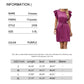 Paarse Midi Jurk met Bubbelmouwen - Valorie