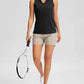 Klarissa - Zwarte Tennis Polo Tanktop