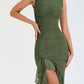 Odette - Midi-jurk Met Ruches