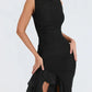 Odette - Midi-jurk Met Ruches
