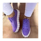 Olivia - Zwarte Trendy Dames Sneakers