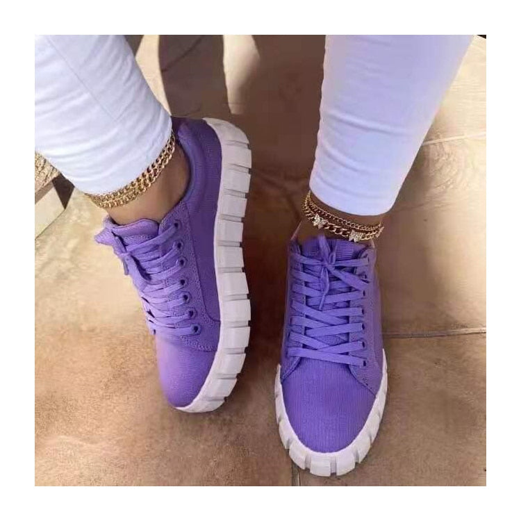 Olivia - Zwarte Trendy Dames Sneakers
