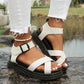 Fenella - Leren Romeinse Sandalen