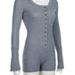 Grijze Jumpsuit Met Knopenrij - Mia