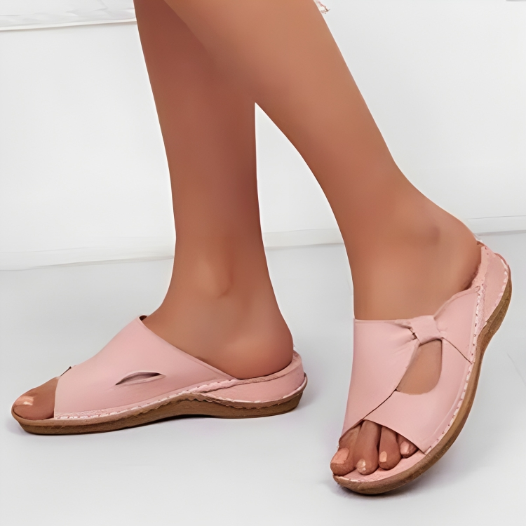 Isabella - Roze Leren Sandalen met Perfecte Steun