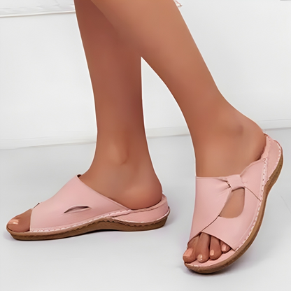 Isabella - Roze Leren Sandalen met Perfecte Steun