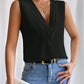 Divine - Beige Elegante Mouwloze Blouse