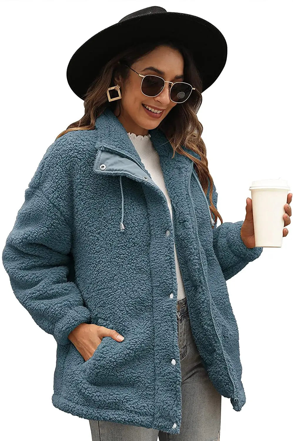Gezellige Comfort: Dames Sherpa Teddy Fleece - Casual, Warm & Stijlvol!
