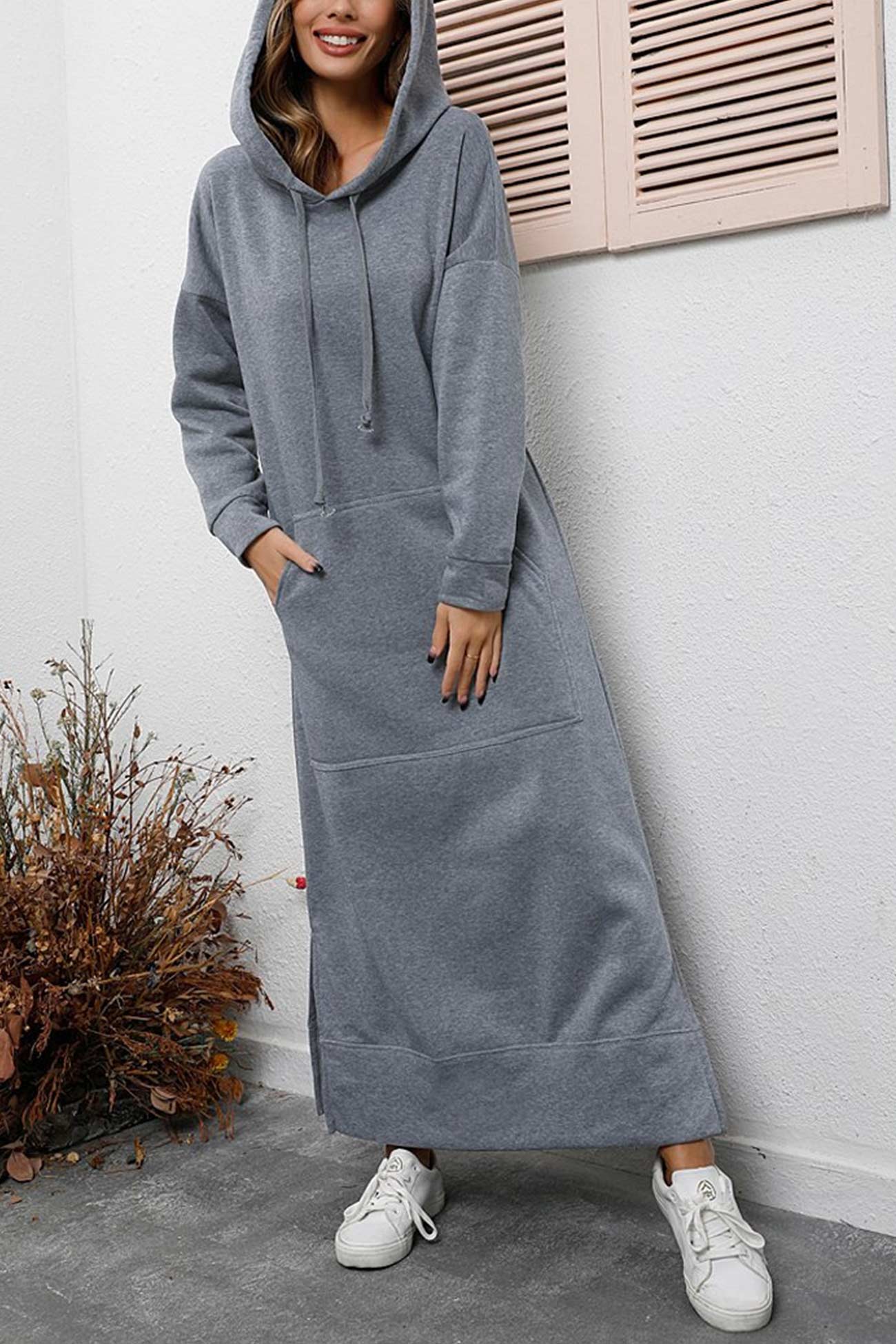 Fenrike - Hoodiejurk Met Split