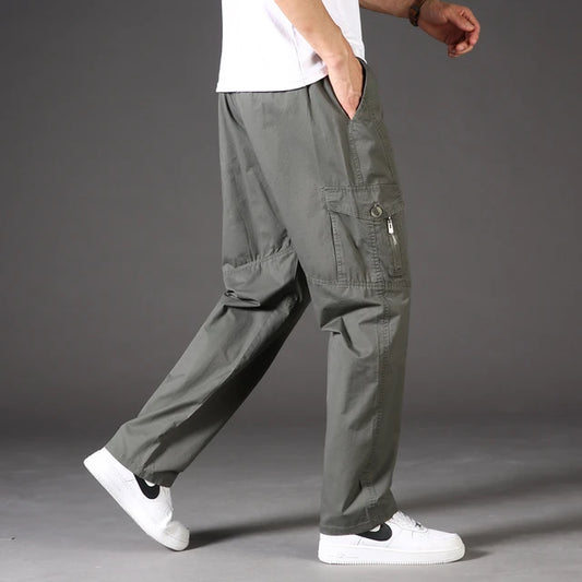 Jeffory - Khaki Casual Cargo Broek