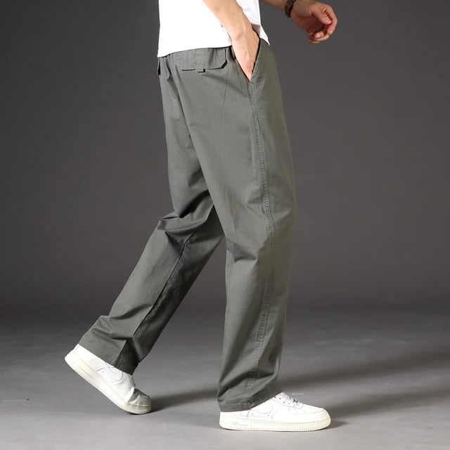 Jeffory - Khaki Casual Cargo Broek