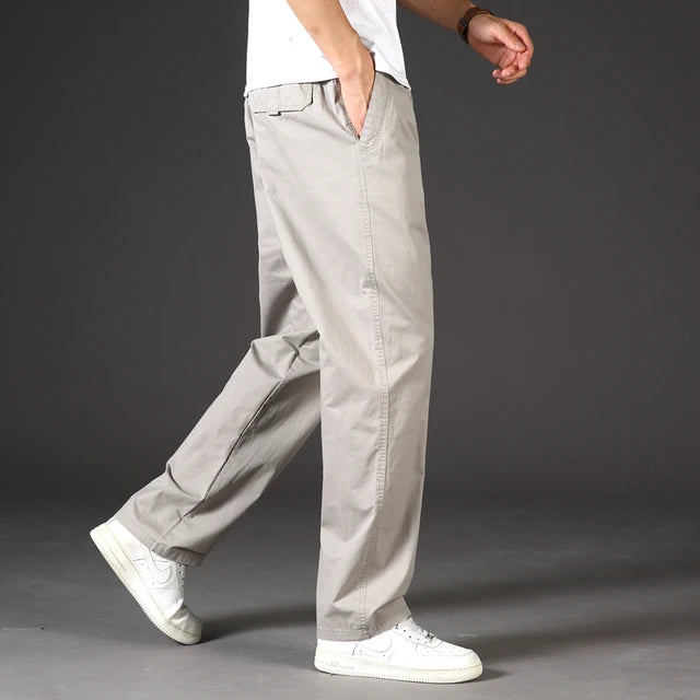 Jeffory - Khaki Casual Cargo Broek