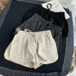 Nicki - Grijze Casual Hoge Taille Shorts