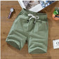 Zwarte Katoenen Linnen Shorts - Kai