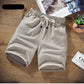 Zwarte Katoenen Linnen Shorts - Kai