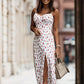 Khaki Zomerprint Jurk - Jeannie