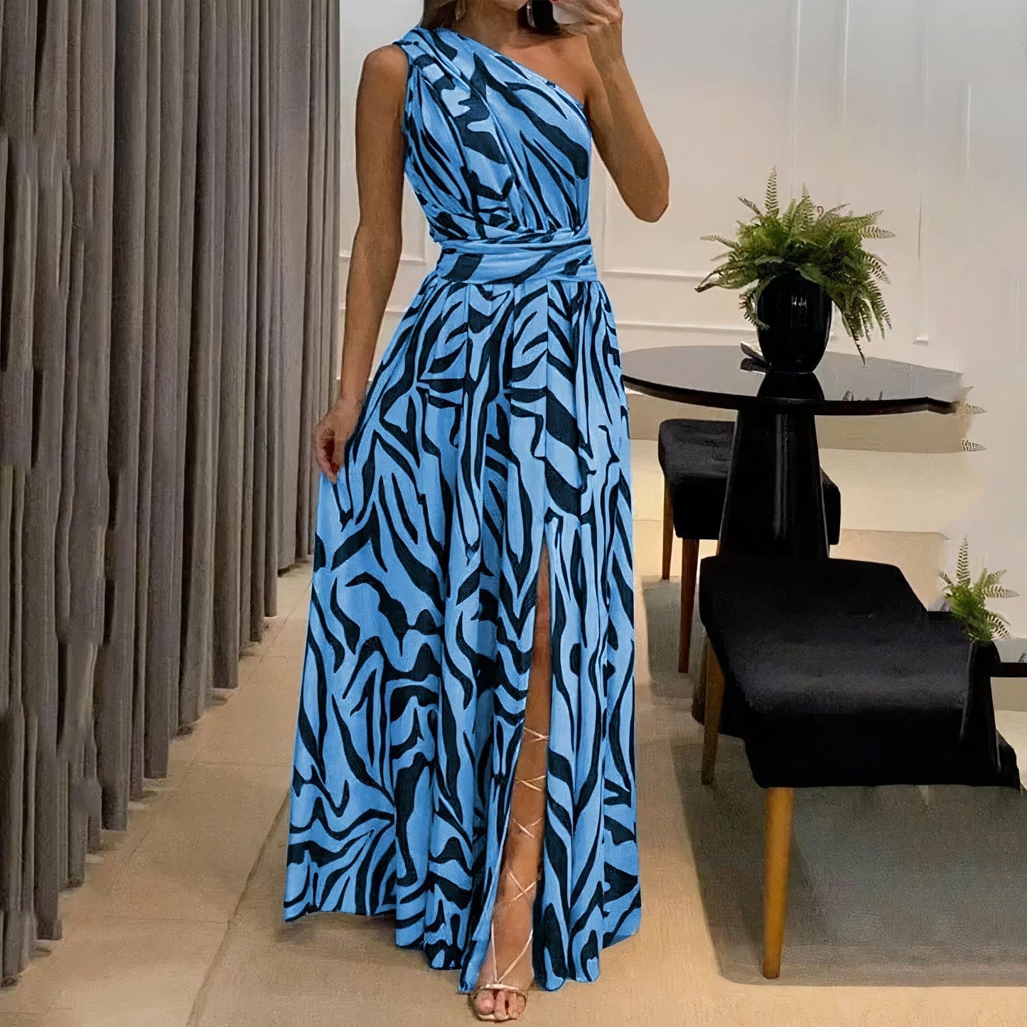 Carmen - Met Print Jurk