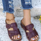 Zwarte Orthopedische Wig Sandalen - Vanessa