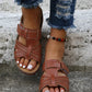 Zwarte Orthopedische Wig Sandalen - Vanessa