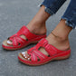 Zwarte Orthopedische Wig Sandalen - Vanessa