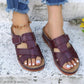Zwarte Orthopedische Wig Sandalen - Vanessa