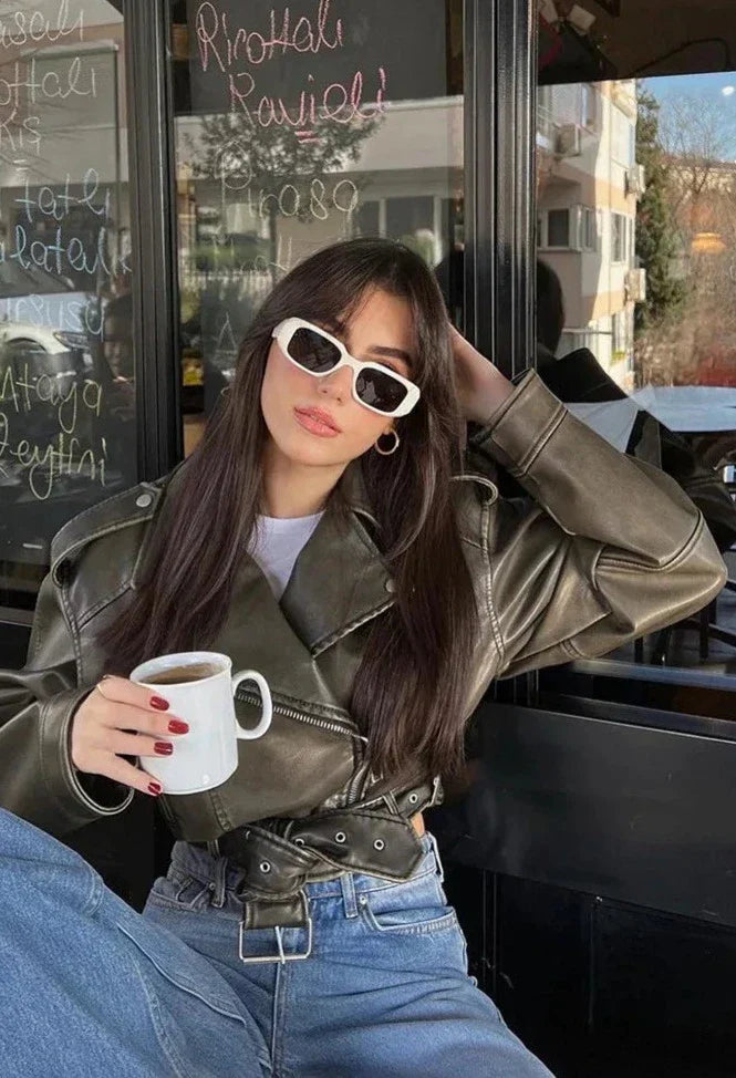 Jolie - Stijlvolle Leren Jas